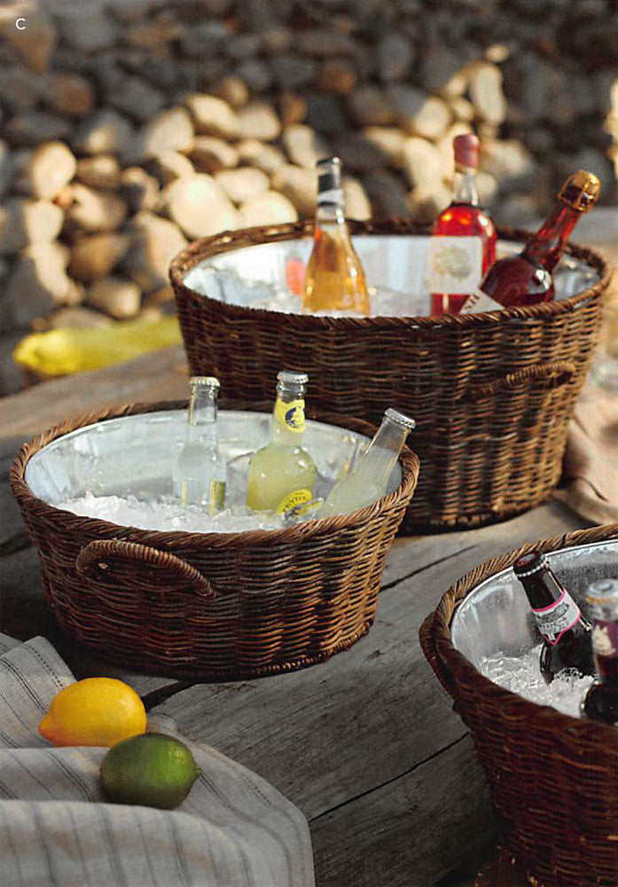 Roost Rustic Willow Party Buckets - Set/3