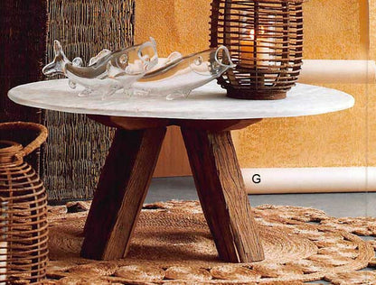 Roost Sandblasted Marble Tables