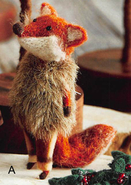 Roost Mr. & Mrs. Fox Ornaments in a Thicket-  Set Of 8