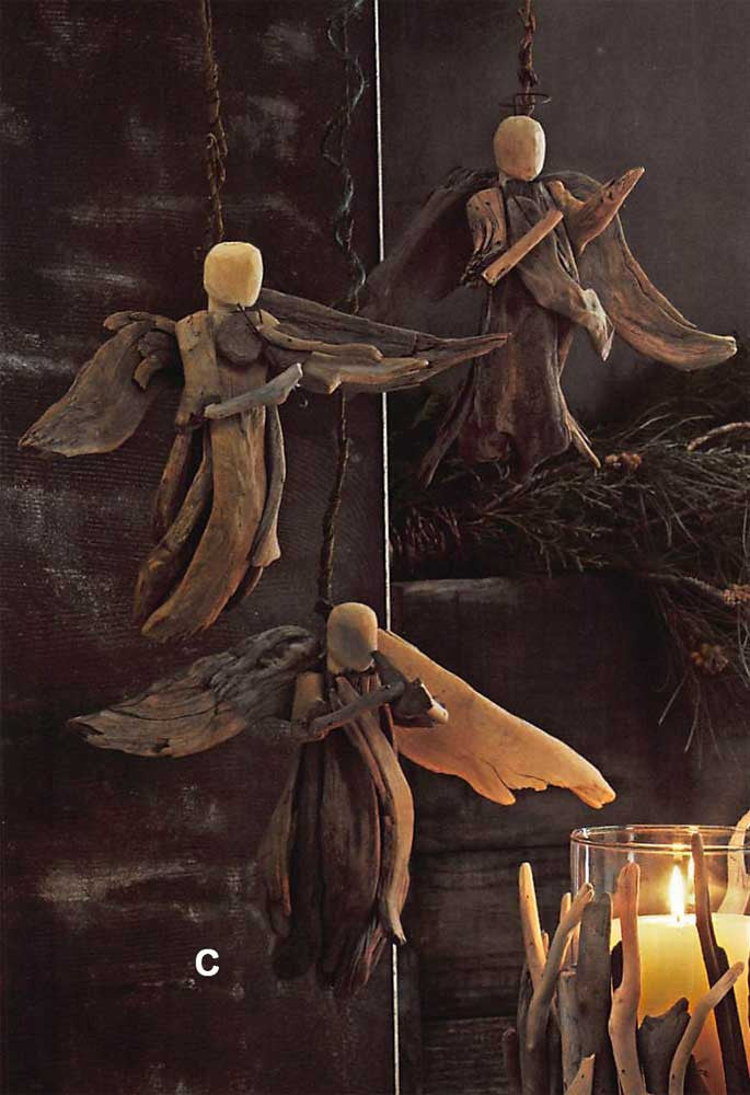 Roost Driftwood Angels - Set Of 3