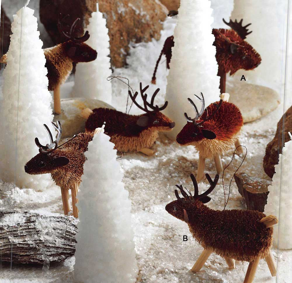 Roost Bruce the Moose & Brushy Reindeer Ornaments
