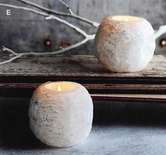 Selenite Snowball Votive Holder - Set of 2