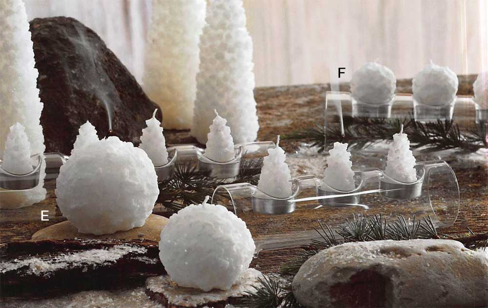 Roost Snowball Candles & Tealights
