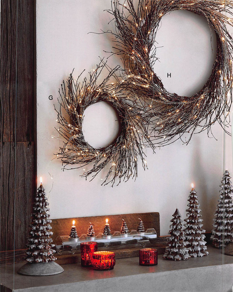 Roost Lighted Icy Wreaths & Branches