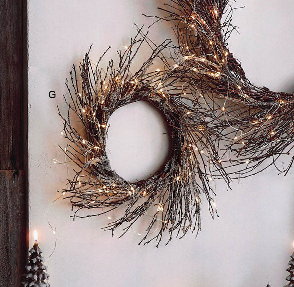 Roost Lighted Icy Wreaths & Branches
