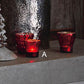 Roost Crimson Mercury Glass Tealight Holder - Set of 6