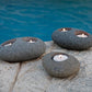 Garden Age Supply Natural Beach Pebble T-Light Holders - Set of 4 | Candle Holders | Modishstore