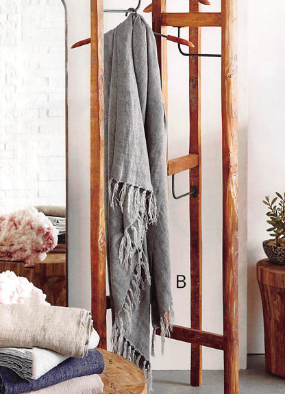 Roost Washed Linen Multi Color Throws