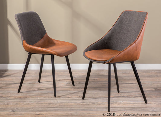 LumiSource Marche Two-Tone Chair - Set of 2 | Dining Chairs | Modishstore - 9