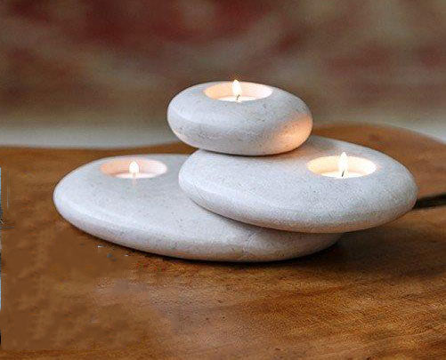 Garden Age Supply Stacked T Light Candle Holder - Set Of 4 | Candle Holders | Modishstore-3
