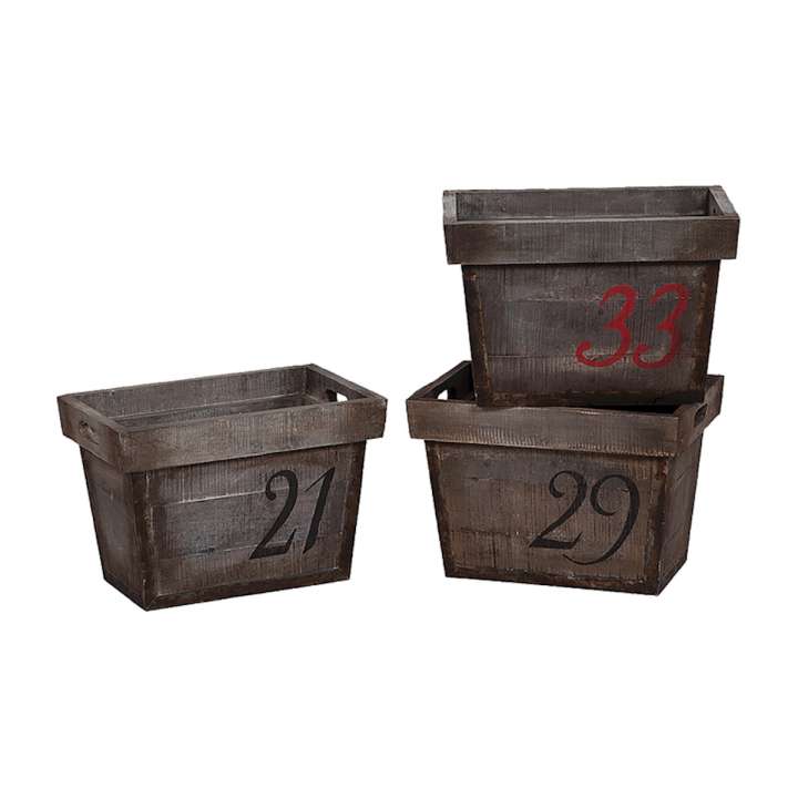 Set of Three Artifacts Baskets ELK Home | Bins, Baskets & Buckets | Modishstore