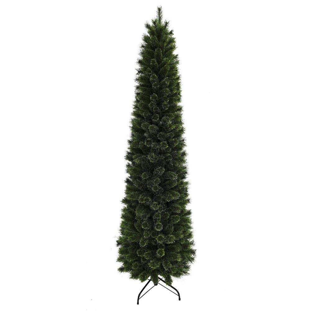 Indoor or Outdoor 7-Ft. Slim Green Fiber Optic Prelit Christmas Tree with Festive LED Dancing Lights By Fraser Hill Farm | Christmas Trees | Modishstore - 3