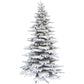 12-Ft. Flocked Pine Valley Christmas Tree By Fraser Hill Farm | Christmas Trees | Modishstore - 3