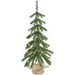 3-ft. Downswept Farmhouse Fir Christmas Tree with Burlap Bag and Warm White LED Lights By Fraser Hill Farm | Christmas Trees | Modishstore
