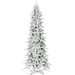 9-Ft. Slim Mountain Pine Flocked Christmas Tree By Fraser Hill Farm | Christmas Trees | Modishstore