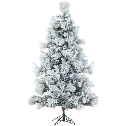 Fraser Hill Farm 10' Snowy Pine Tree, MultiLED, EzCnnct, Rmte By Fraser Hill Farm | Christmas Trees | Modishstore
