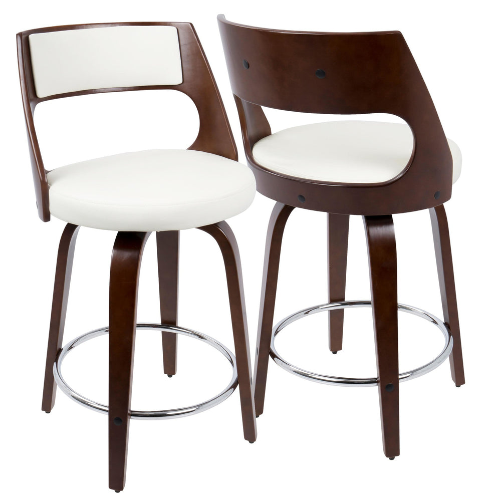LumiSource Cecina 24'' Counter Stool - Set of 2 | Modishstore | Counter Stools
