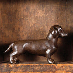 Gaston the Dachshund - Cast Iron - Set Of 2 By HomArt