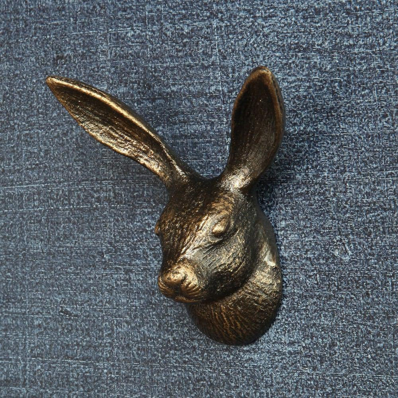 HomArt Hare Wall Hook - Cast Iron - Set of 4 -Brass – Modish Store