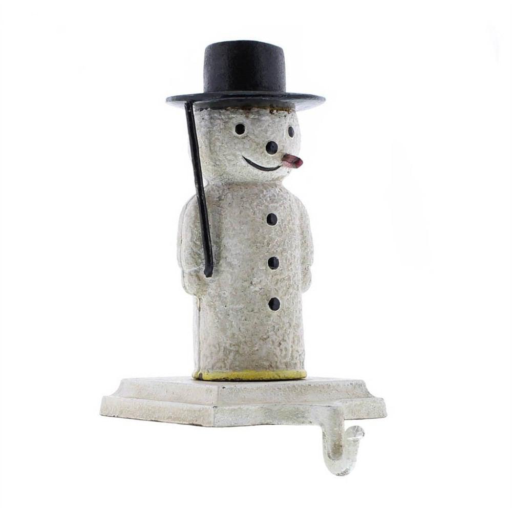 HomArt Snowman Stocking Holder - Cast Iron - Set of 4-2