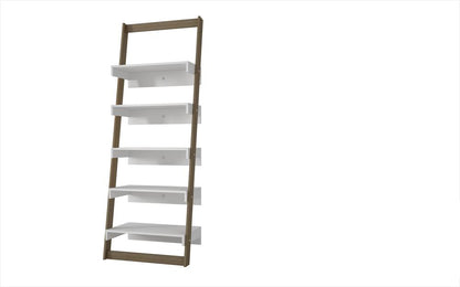 Accentuations by Manhattan Comfort Brilliant Carpina Ladder Shelf with 5 - Floating Shelves | Bookcases | Modishstore-5