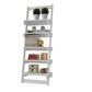 Accentuations by Manhattan Comfort Brilliant Carpina Ladder Shelf with 5 - Floating Shelves | Bookcases | Modishstore-4