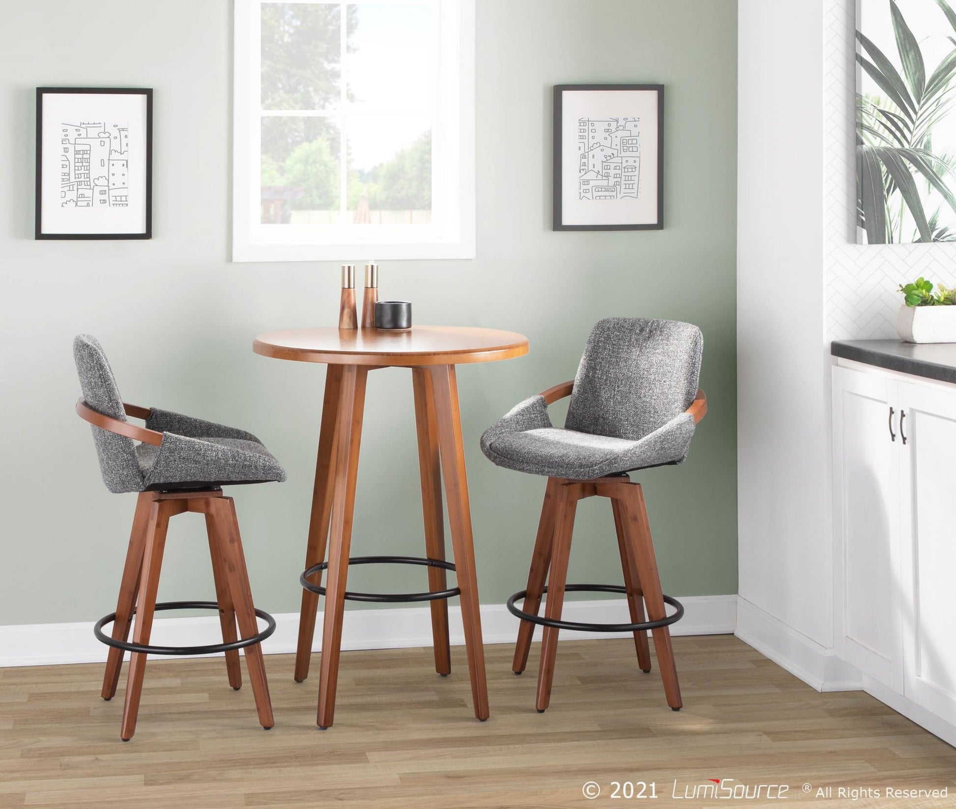 LumiSource Cosmo Counter Stool - 6