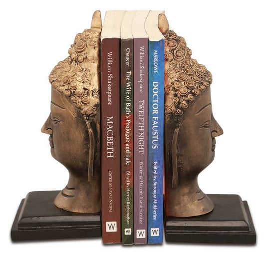 Buddha Head Bookends PR By SPI Home | Bookends | Modishstore