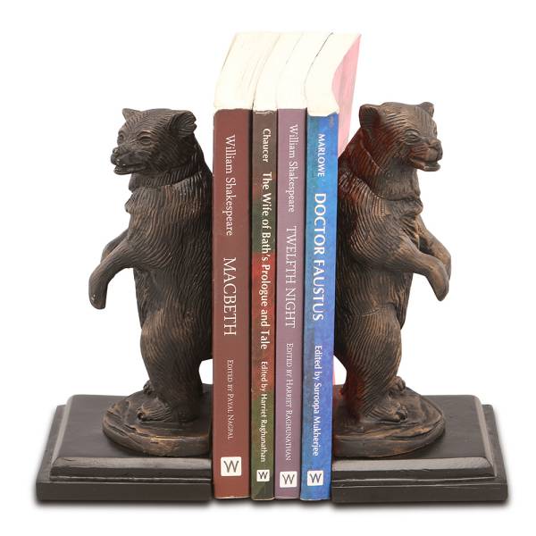 Growling Bear Bookends By SPI Home | Bookends | Modishstore