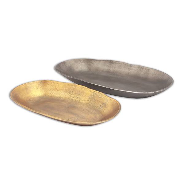 Gray and Brass Oval Platters By SPI Home | Kitchen Accessories | Modishstore-4