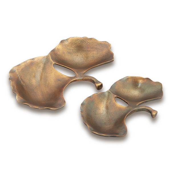 Gingko Leaf Trays By SPI Home | Trays | Modishstore-2