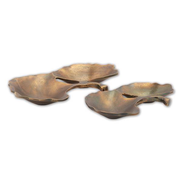 Gingko Leaf Trays By SPI Home | Trays | Modishstore-4