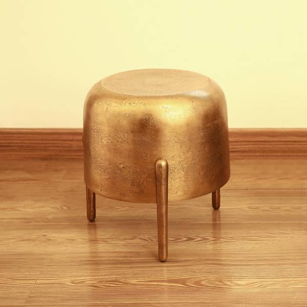 Brass Finish 3 Legged Side Table By SPI Home | Side Tables | Modishstore