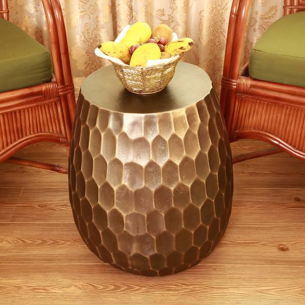Honeycomb Pattern Garden Stool By SPI Home | Stools & Benches | Modishstore-4