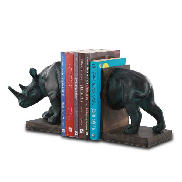 Rhinoceros Bookends By SPI Home | Bookends | Modishstore-3