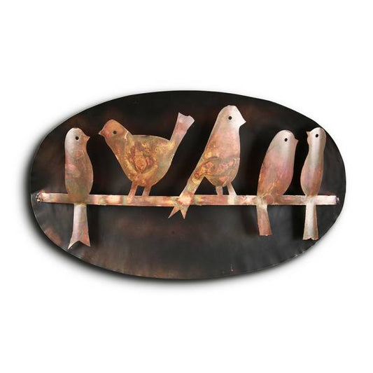 Bird Quintet on Branch Wall Hanging By SPI Home | Wall Decor | Modishstore