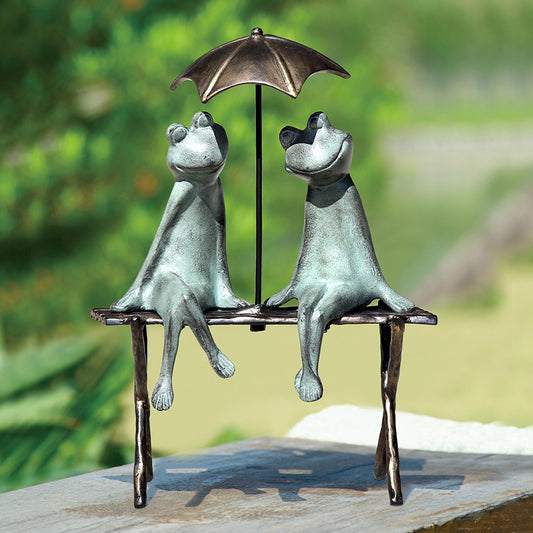 Frog Lovers Garden Sculpture By SPI HOME | Garden Sculptures & Statues | Modishstore