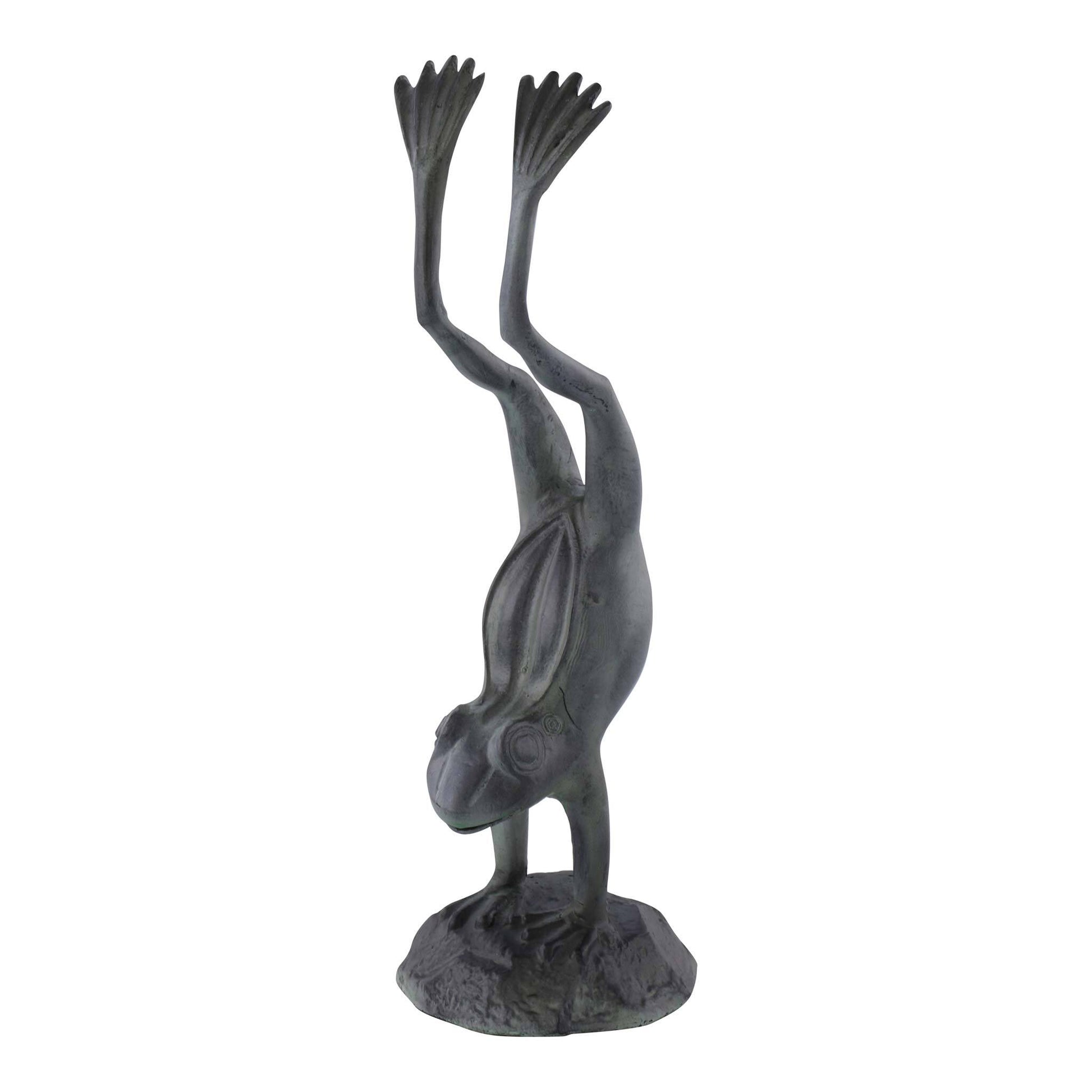 Acrobatic Garden Frog By SPI HOME | Garden Sculptures & Statues | Modishstore
