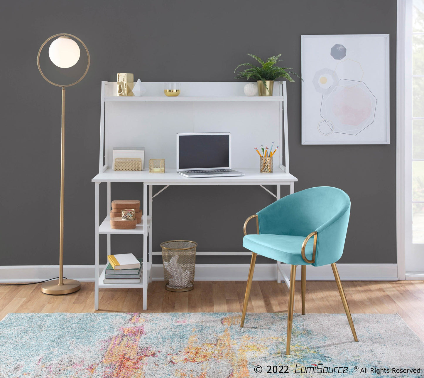 Claire Chair - Set of 2 Blue By LumiSource | Dining Chairs | Modishstore - 2