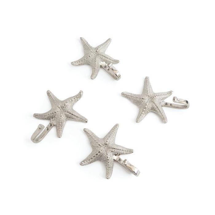 Set of Four Starfish Wall Hooks - Set of 2 by GO Home