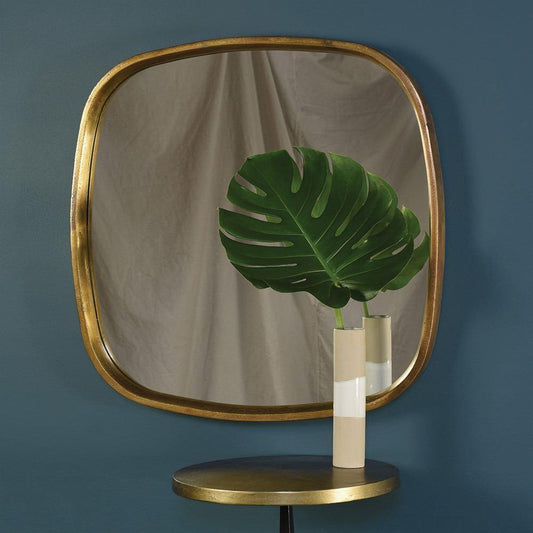 HomArt Payton Organic Metal Mirror - Brass - Feature Image | Modishstore | Mirrors