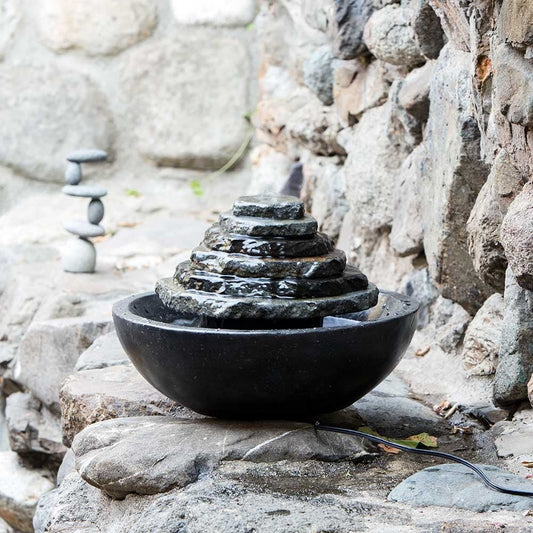Slate Tower Water Fountain by Garden Age Supply | Outdoor Decor | Modishstore