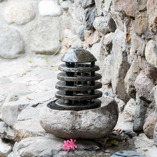 Stone Shade Water Fountain by Garden Age Supply | Outdoor Decor | Modishstore