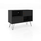 Manhattan Comfort Baxter Mid-Century- Modern 35.43" TV Stand with 4 Shelves in Black | TV Stands | Modishstore-2