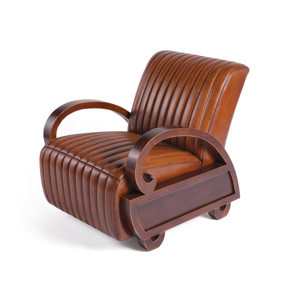 GO Home Darmody Leather Chair | Armchairs | Modishstore