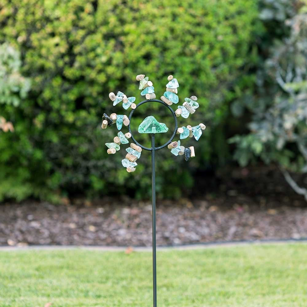 Garden Age Supply Glass Sun Garden Stake Set Of 4 | Garden Sculptures & Statues | 21679 |  Modishstore  - 3