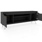 Manhattan Comfort Baxter Mid-Century - Modern 62.99" TV Stand with 4 Shelves in Black | TV Stands | Modishstore-2