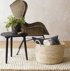 Maiz™ Throw Basket Set of 2 By Texture Designideas