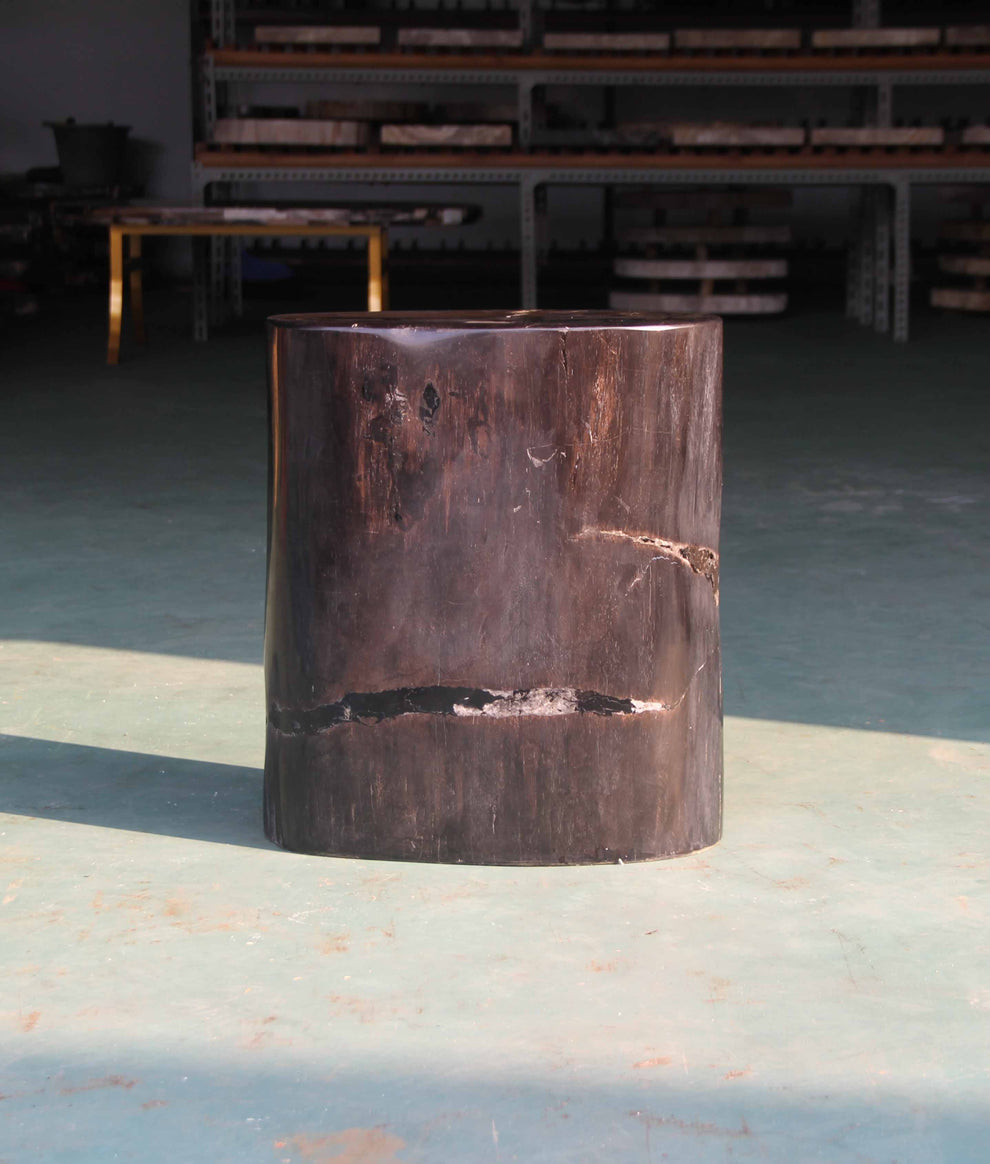 Petrified Wood Log Stool 15"x 8"x18"H - PFST0219/27-8