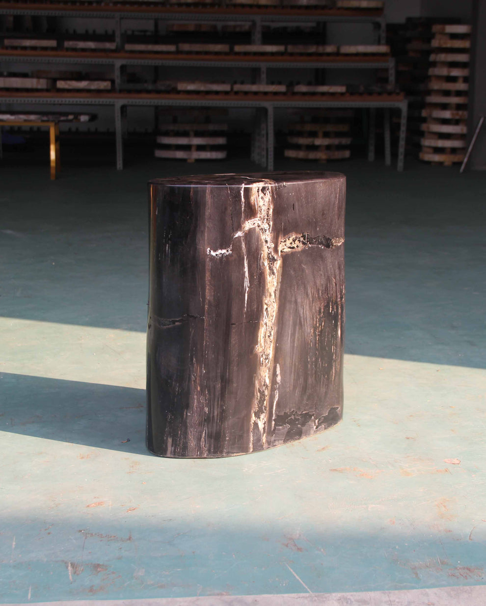 Petrified Wood Log Stool 15"x 8"x18"H - PFST0219/24-5